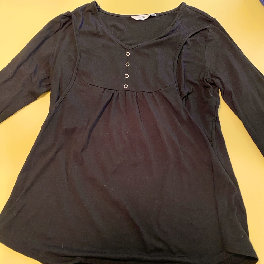 Nursing Black Long Sleeve